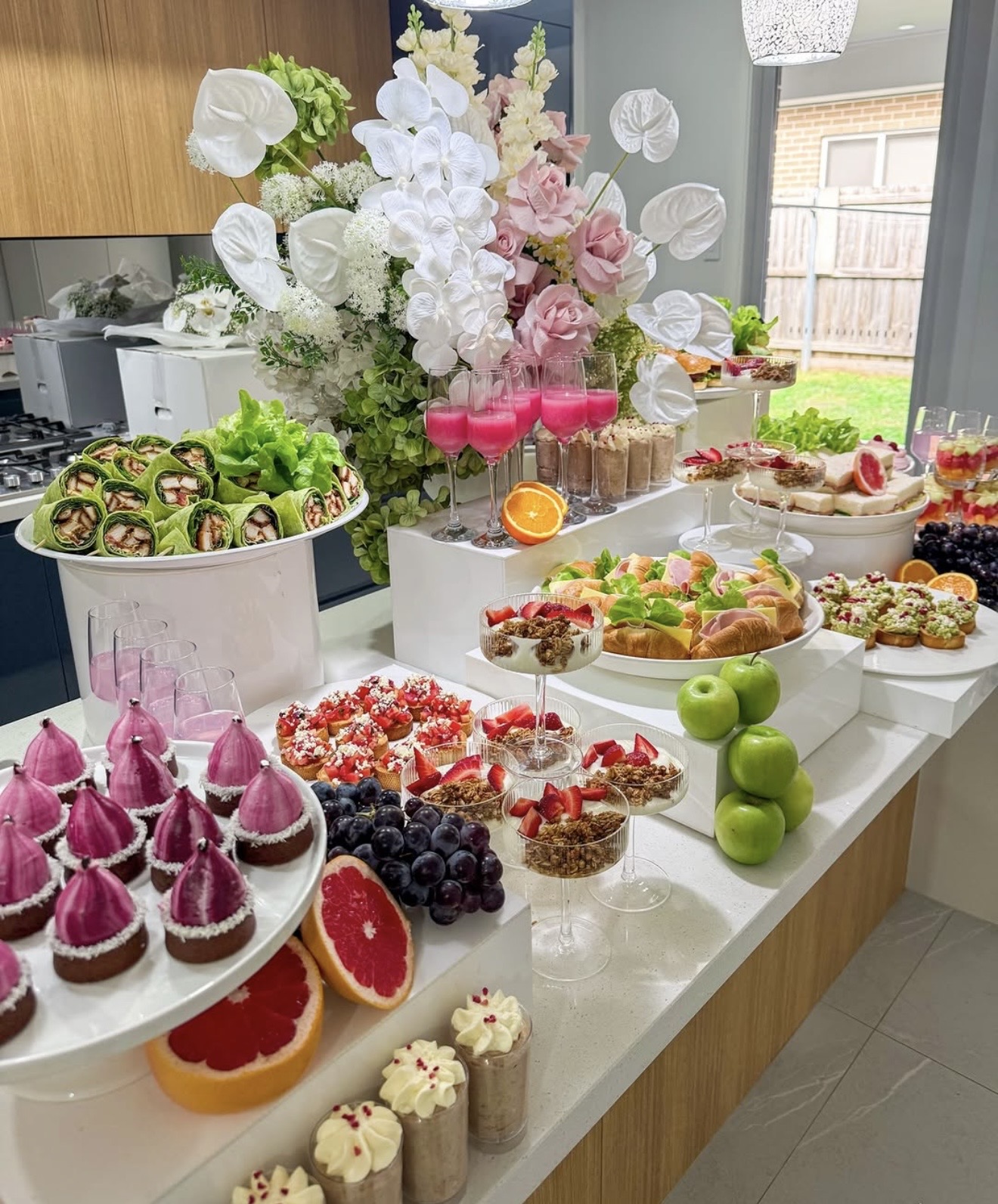 Curated post-class brunch with fresh coconuts